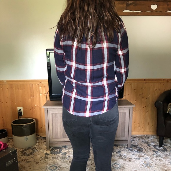 Women’s navy/red flannel - Picture 2 of 4